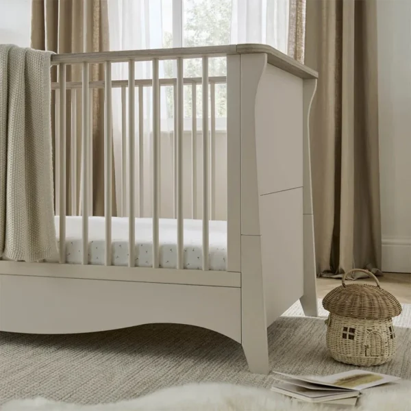 Cuddleco Clara 2 Piece Nursery Furniture Set (cot Bed & Dresser) - Cashmere & Ash