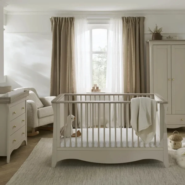 Clara 3 Piece Nursery Furniture Set - Cashmere & Ash