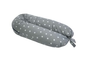 Cuddles Maternity Pillow - Grey White Stars