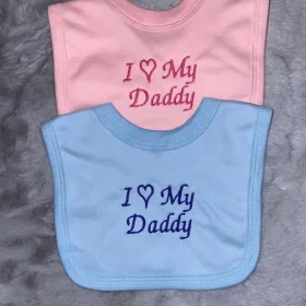 I Love My Daddy Pop On Bib