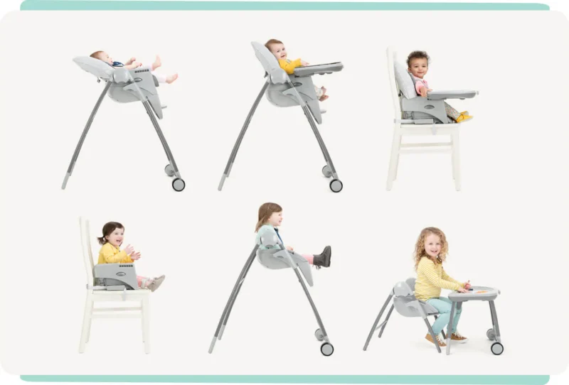 Joie Multiply 6 In 1 Highchair - Walnut Wood