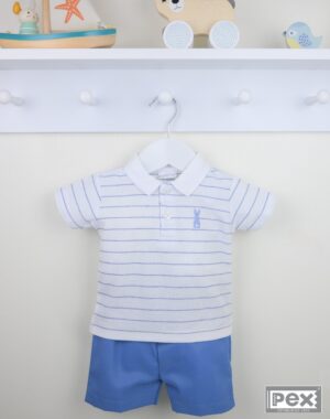 Pex Cottontail Steel Blue Bunny Outfit NB-24M