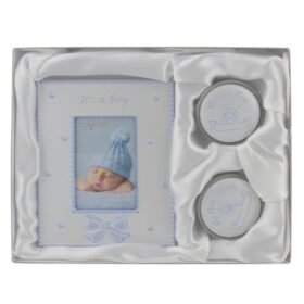 1st Tooth/1st Curl Boxes 2" X 3" Frame- Blue