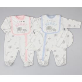 Baby I Love Daddy 3 Piece All In One, Bib & Hat Set (copy)