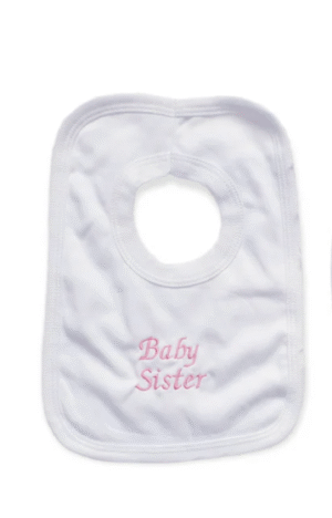 I Love Mummy Embroidered Bib- Pink (copy)