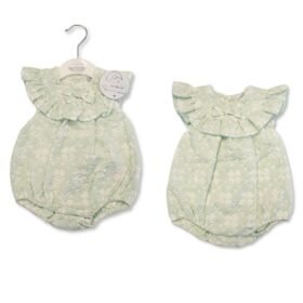 Baby Girls Jacquard Romper