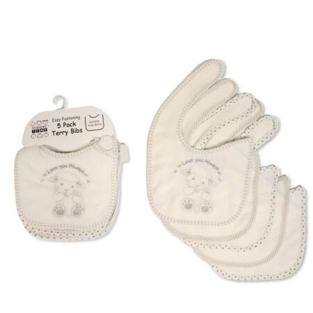 Baby Terry Bibs 5 Pack - Cutie (copy)