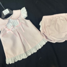 Weemee Dress And Bloomer Set