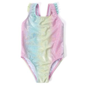Baby Girls Rainbow Sparkle Swimsuit (3-24 Months)
