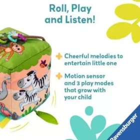 Ravensburger Roll And Play Sound Cube Wild Animals