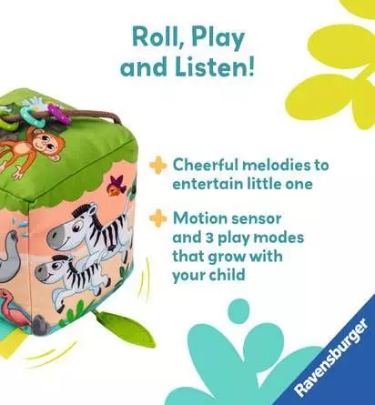 Ravensburger Roll And Play Sound Cube Wild Animals Ravensburger Roll And Play Sound Cube Wild Animals