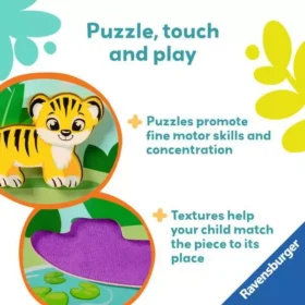 Ravensburger Wooden Touch And Play Puzzle In The Jungle