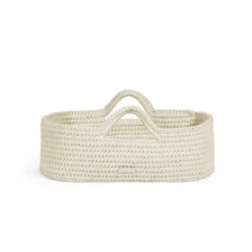 Nova Moses Basket & Stand – Cloud, White
