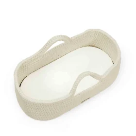 Nova Moses Basket & Stand – Cloud, White