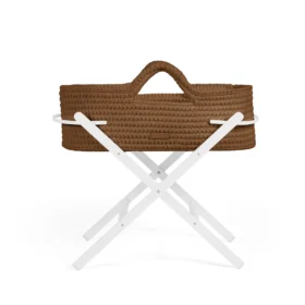 Nova Moses Basket & Stand – Cloud, White
