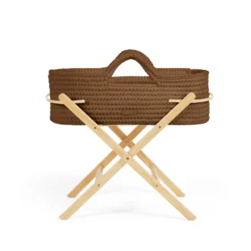 Nova Moses Basket & Stand – Cloud, White