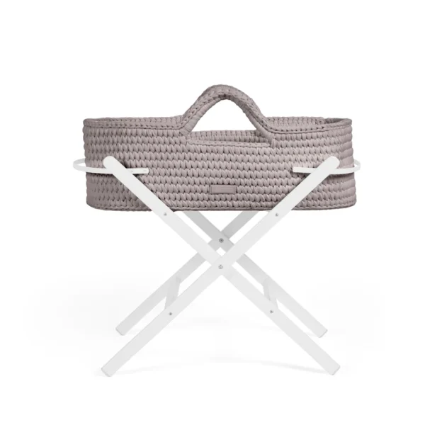 Nova Moses Basket & Stand - Tawny, White