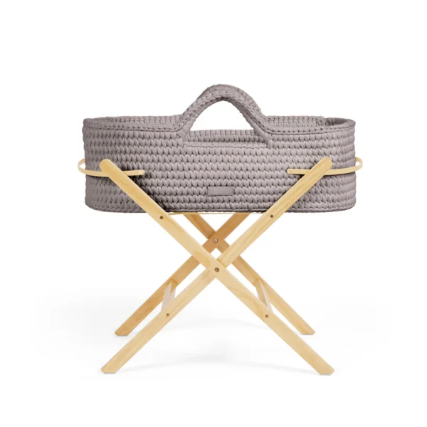 Nova Moses Basket & Stand - Tawny, Pine