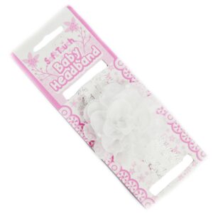 White Headband W/bow & Flower (copy)