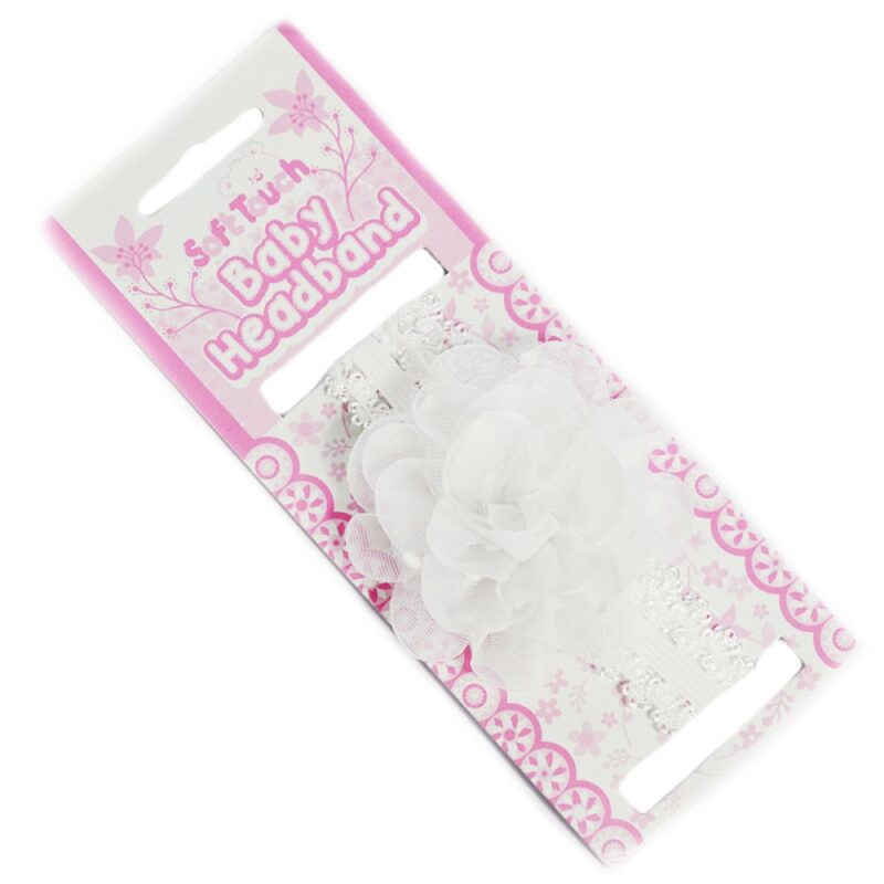 White Headband W/bow & Flower (copy)