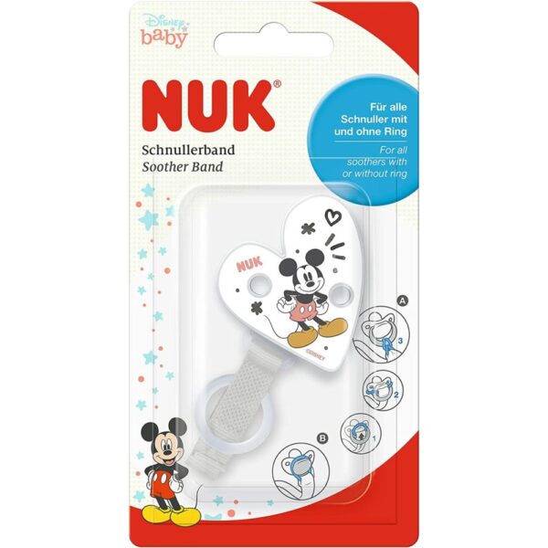 Nuk Micky Mouse Soother Clip