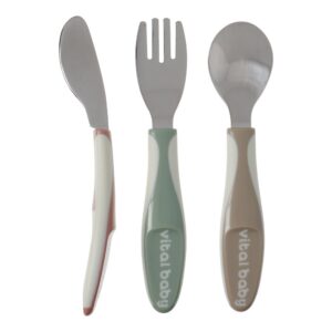 Vital Baby Big Kid Chunky Cutlery 4pk - Natural