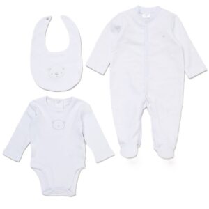 Baby Boys Quilt Jacquard All In One, Bib & Bodysuit (copy)