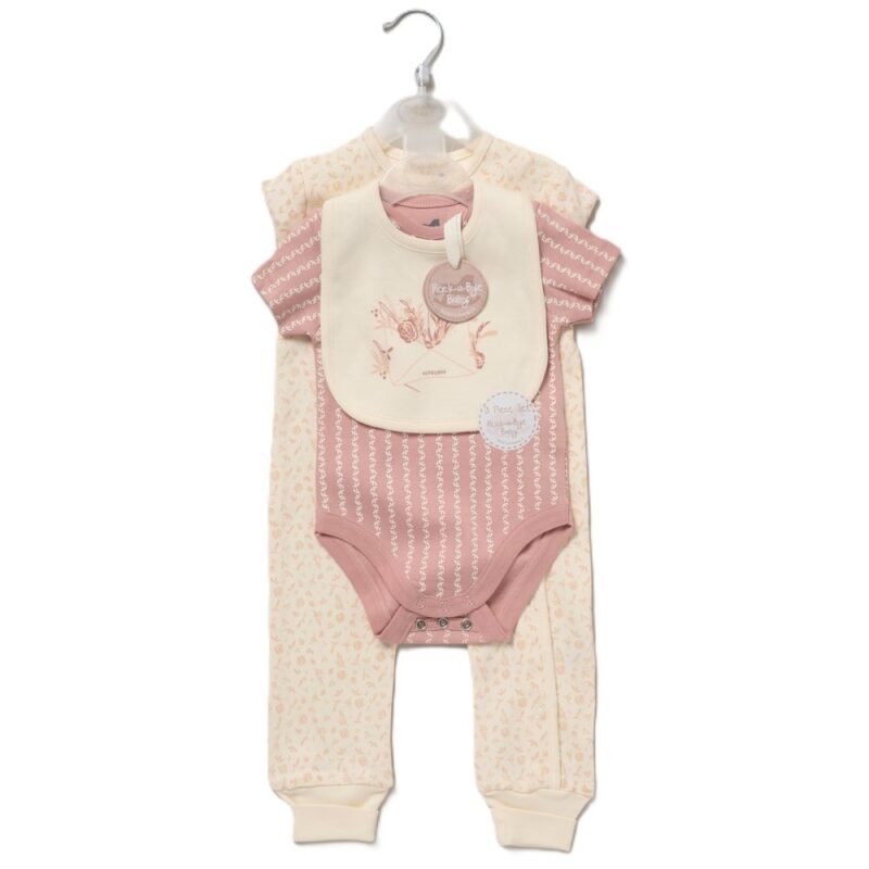 Baby Girls Sustainable 3 Piece All In One Set (copy)