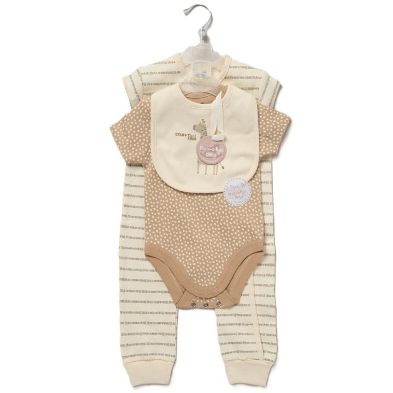 Baby Unisex Sustainable 3 Piece All In One Set- Hello (copy)
