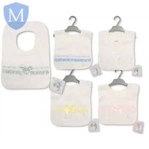 Baby Pop-Over Bibs With Lace And Bow