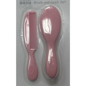 Nursery Time Brush And Comb Set-pink