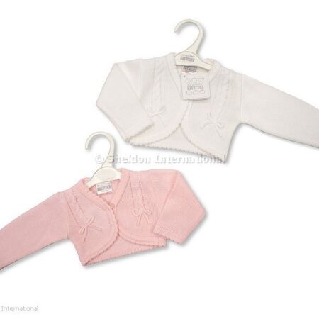 Knitted Baby Girls Bolero Cardigan