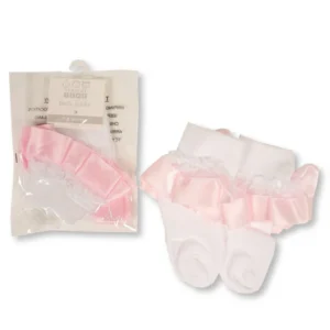 Baby Lace Socks - Pink
