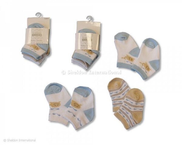 Baby Boys 3pk Trainer Socks