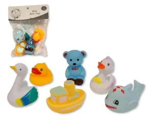 Squeaky Baby Bath Toys - Pack Of 6 Different Toys