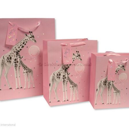 Gift Bag ' Beautiful Baby Boy' - Giraffe- Extra Large (copy)