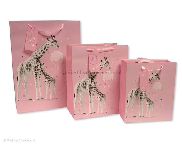 Gift Bag ' Beautiful Baby Boy' - Giraffe- Extra Large (copy)