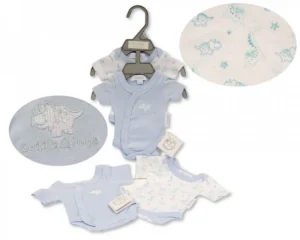 Premature Baby Boys 2 Pcs Bodysuit Set - Cuddle & Hugs