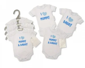 Premature Baby Girls Bodysuits 3-pack - I Love Mummy/daddy (copy)