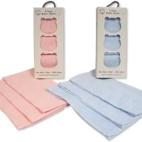 Baby 3 Pack Cotton Wash Cloths