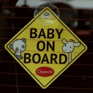Clippasafe Auto Baby On Board Sign