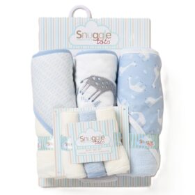 Baby Floral 6 Piece Hooded Towels & Washcloths Bath Time Set (copy)