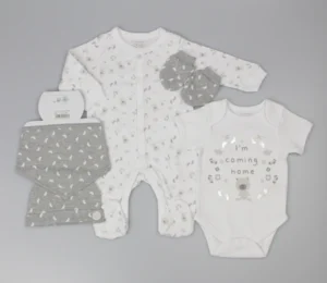 Baby Unisex 5pc Gift Set - "i Am Coming Home"