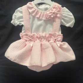 Baby Girls Waffle Peplum Set