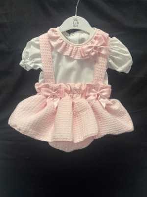 Baby Girls Waffle Peplum Set