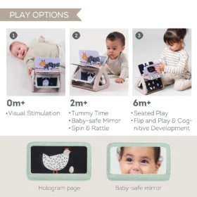 Taf Toys Black & White Spinning Book