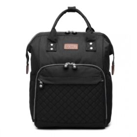 Wide Open Designed Baby Changing Backpack – Black
