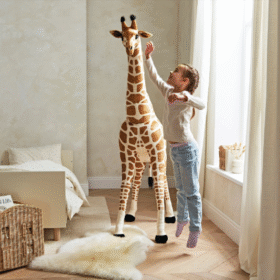 Cuddleco Medium Standing Giraffe Stuffed Animal 135cm