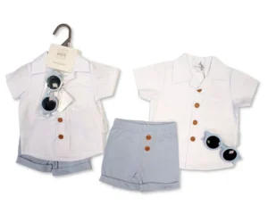 Baby Boys 3pcs Shorts Set With Sunglasses (copy)