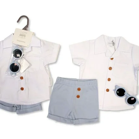 Baby Boys 3pcs Shorts Set With Sunglasses (copy)